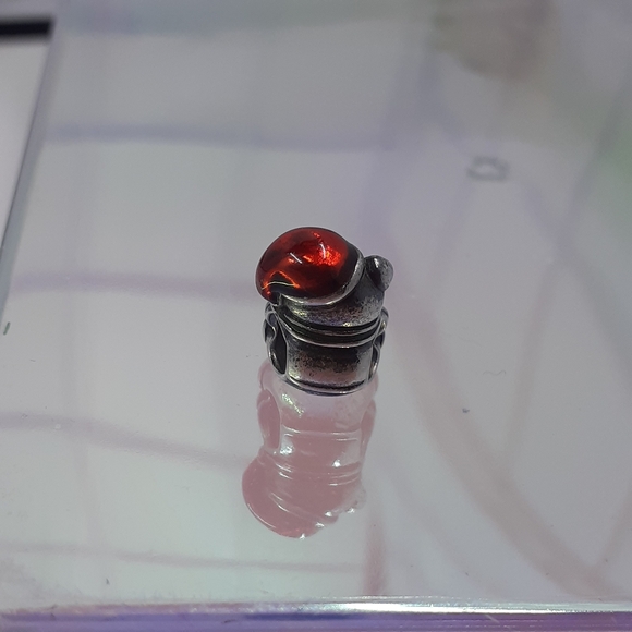 Pandora Sterling Silver and Red Enamel Santa Teddy Bear Charm - Picture 3 of 7